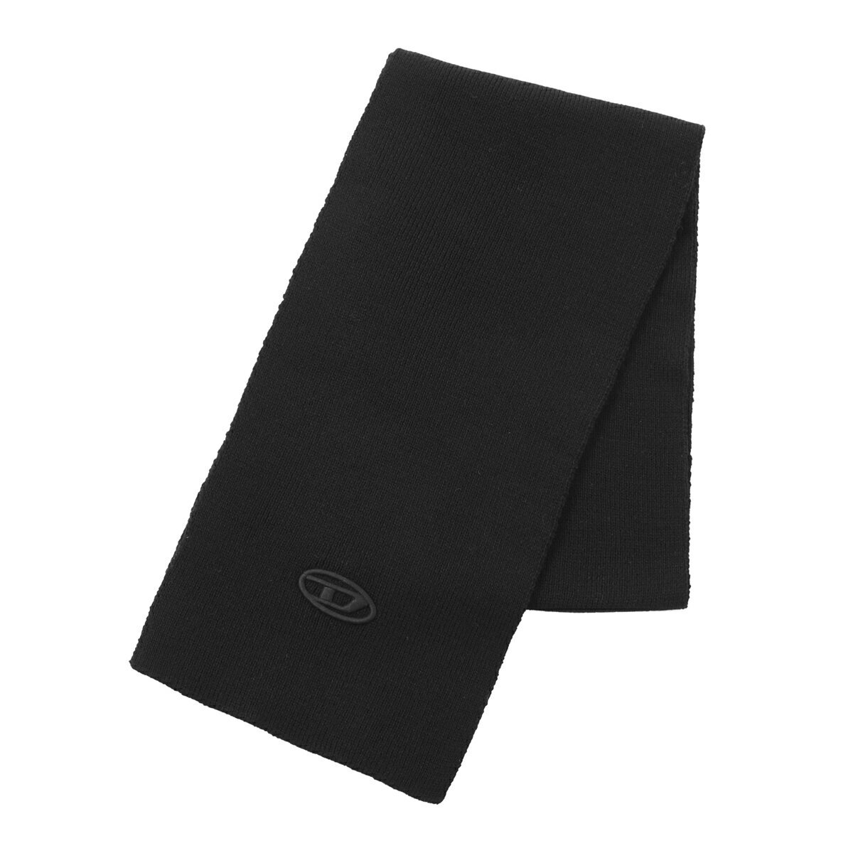 ディーゼル DIESEL マフラー KIDS キッズ ガールズ ボーイズ ブラック メンズ レディース rkcoderscarf j02463 kyaz1 k900 RKCODERSCARF Dロゴ刺繍 リブ【返品送料無料】