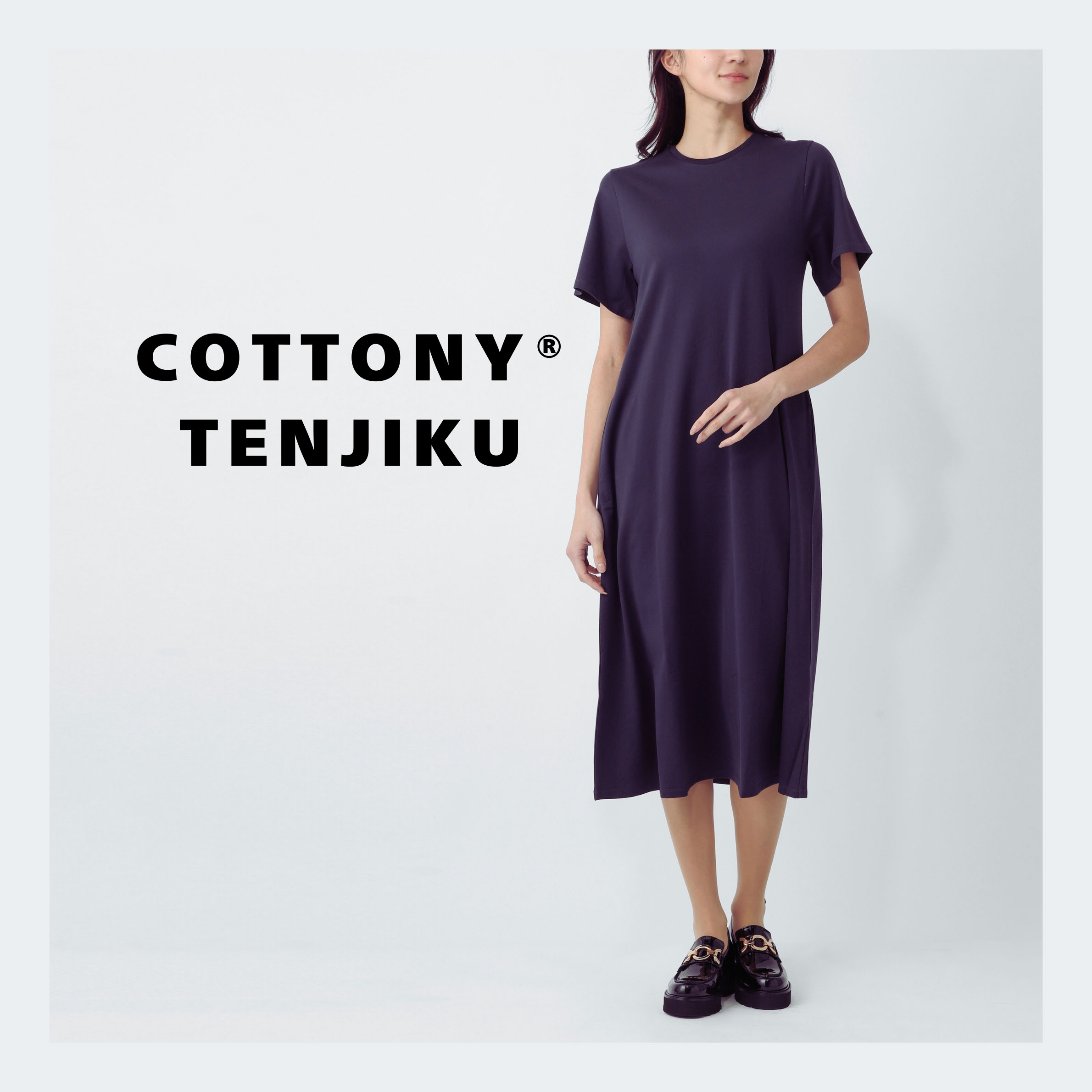 リフィル LIFiLL ワンピース レディース COTTONY FLARED DRESS コットニー 天竺 フレア ドレス 