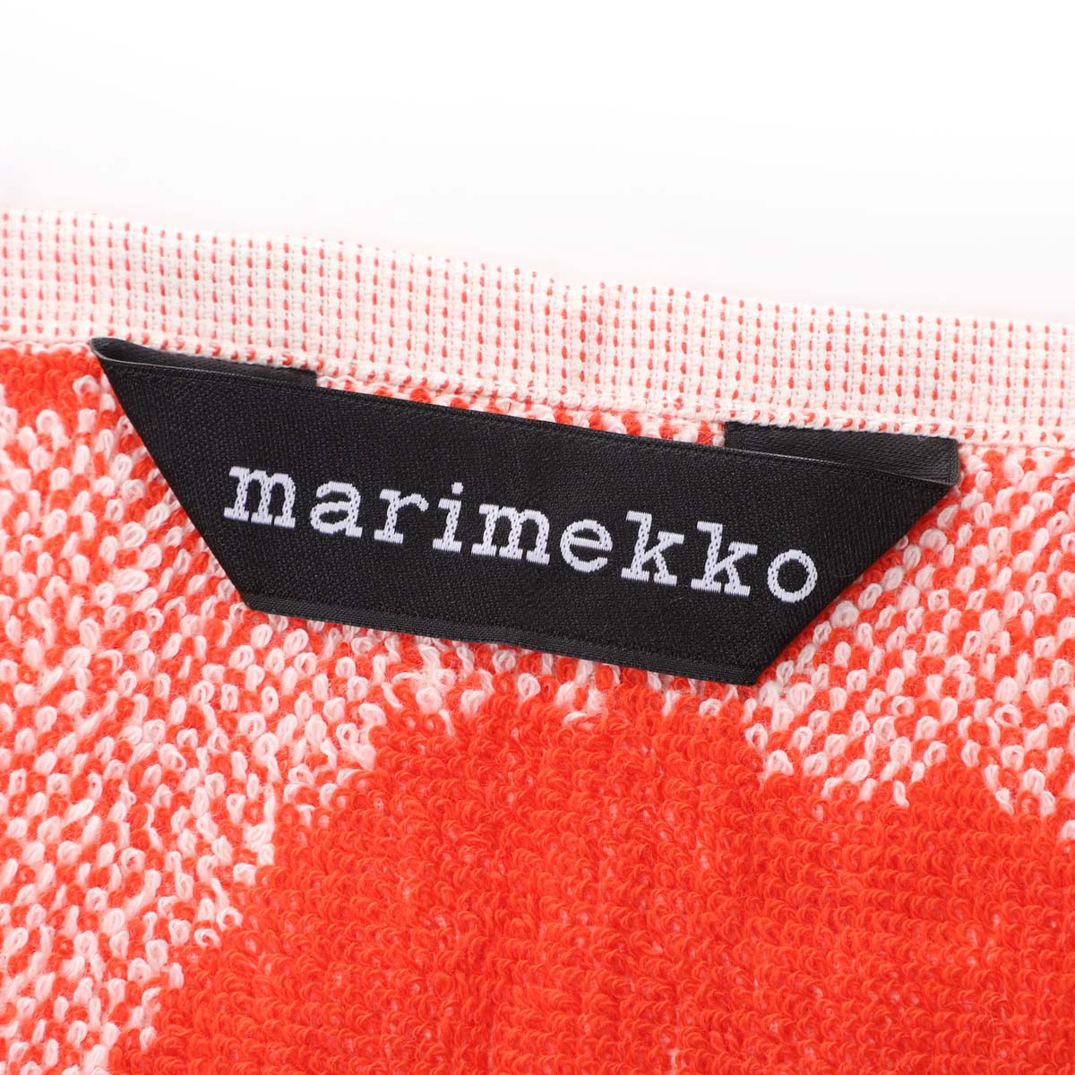 『ネコポス対応(4点まで)』マリメッコ marimekko ミニタオル ハンドタオル レッド ...