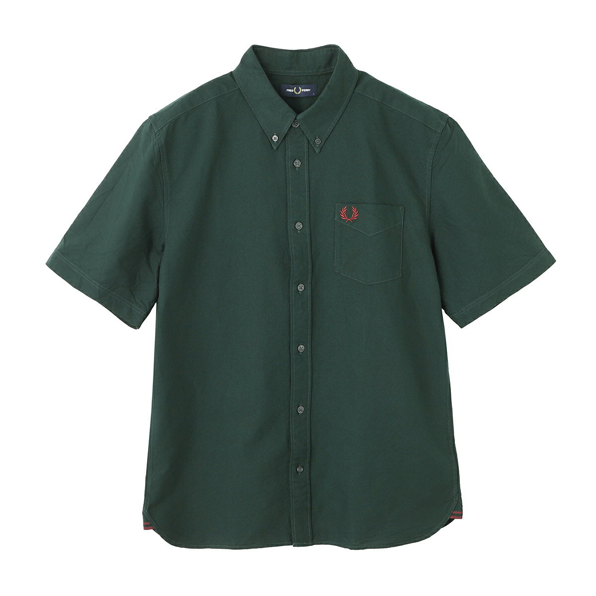 FRED PERRY フレッドペリー　ロングスリーブ ニットシャツ　グリーン Oxford Shirt／オックスフォード長袖シャツ（シャツ/ブラウス）｜FRED
