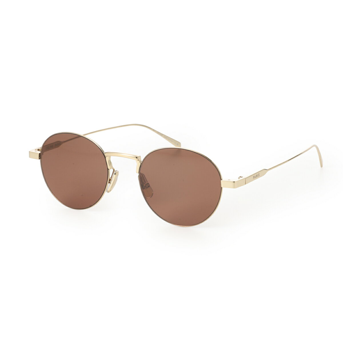 CELINE - セリーヌ CELINE サングラス ボストン ブラウン レディース 4s348 cmlb 35lr METAL FRAME 28【返品送料無料】[2026SS]