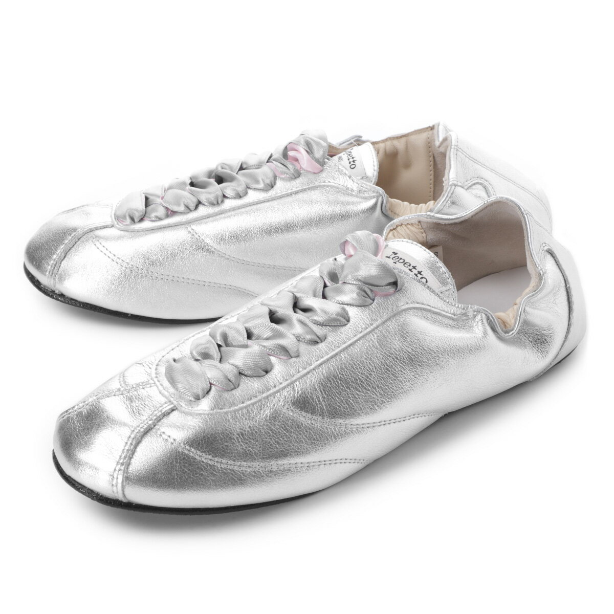樂天商城 - レペット repetto スニーカー シルバー レディース v4230vemd 020 argent TENNIS SILK テニス シルク ラバーソール サテンリボン【返品送料無料】[2026SS]