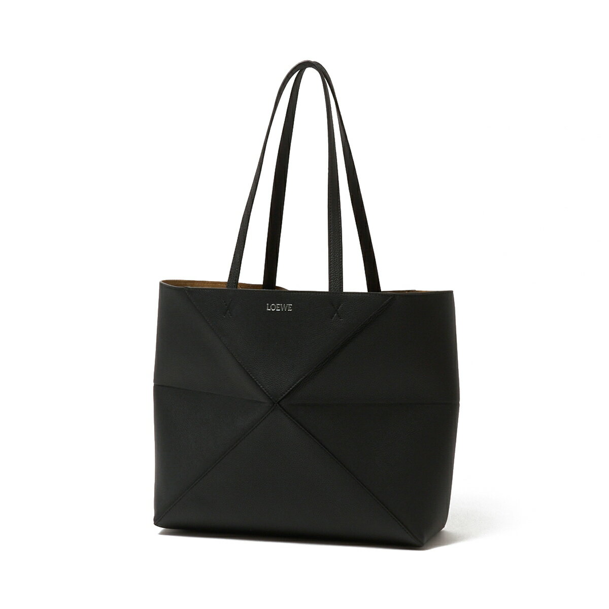 ⭐️ロエベLOEWE 黒 レザー トートバッグ LOEWE（ロエベ） トートバッグ PUZZLE FOLD TOTE パズル フォルド