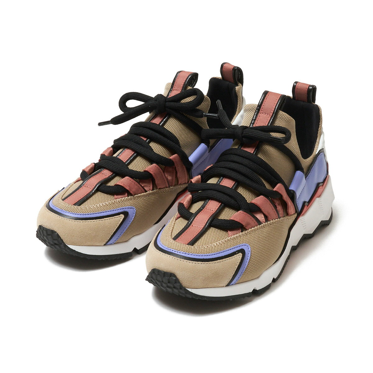 Rakuten - ピエールアルディ PIERRE HARDY スニーカー マルチカラー レディース 大きいサイズあり ns04pi multisand lilas TREK COMET トレックコメット キャンバス スエード【返品送料無料】[2026SS]