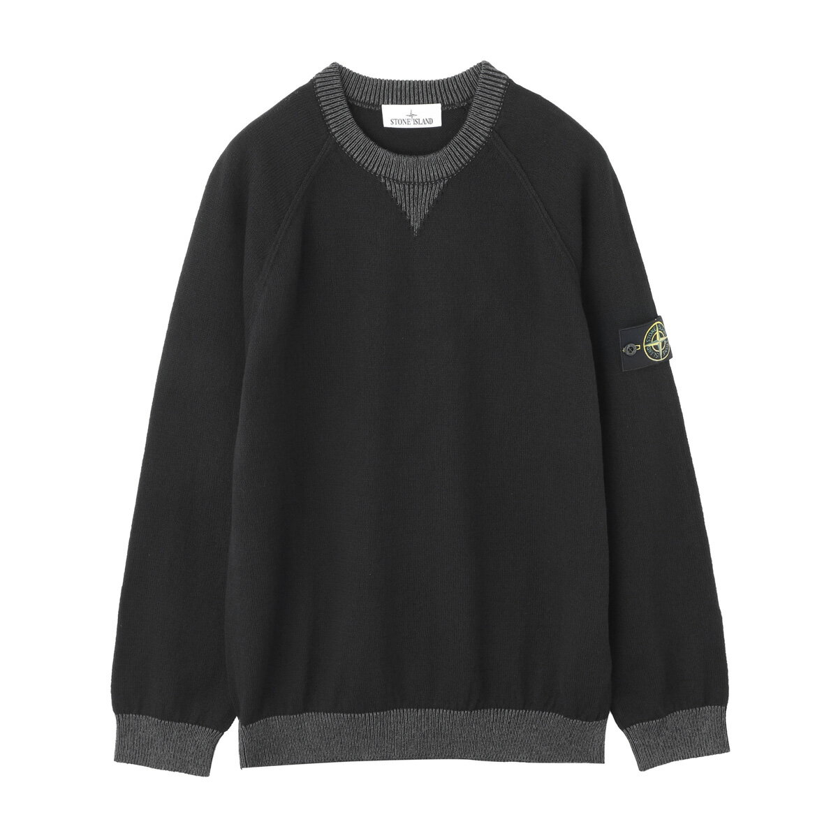 Rakuten - ストーンアイランド STONE ISLAND クルーネックニット ブラック メンズ l1s155100013 s01d3 v0029 5100013 RAW HAND ORGANIC COTTON【返品送料無料】