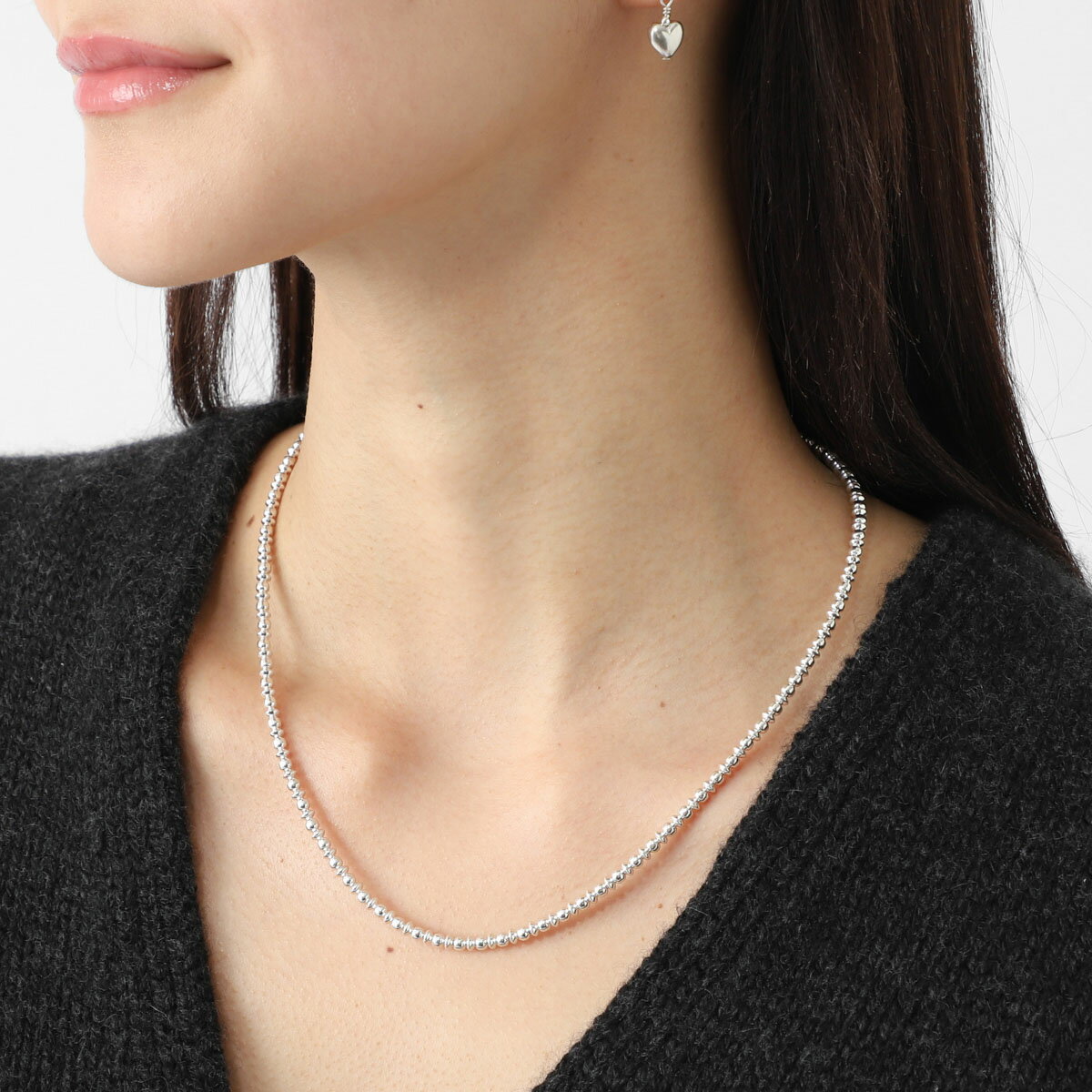 Rakuten - ハルポ(アルポ) HARPO ネックレス シルバー レディース disc necklace 18inch 3mm Boule Disc Necklace 18inch/3mm Navajo Pearl ナバホパール silver925【返品送料無料】