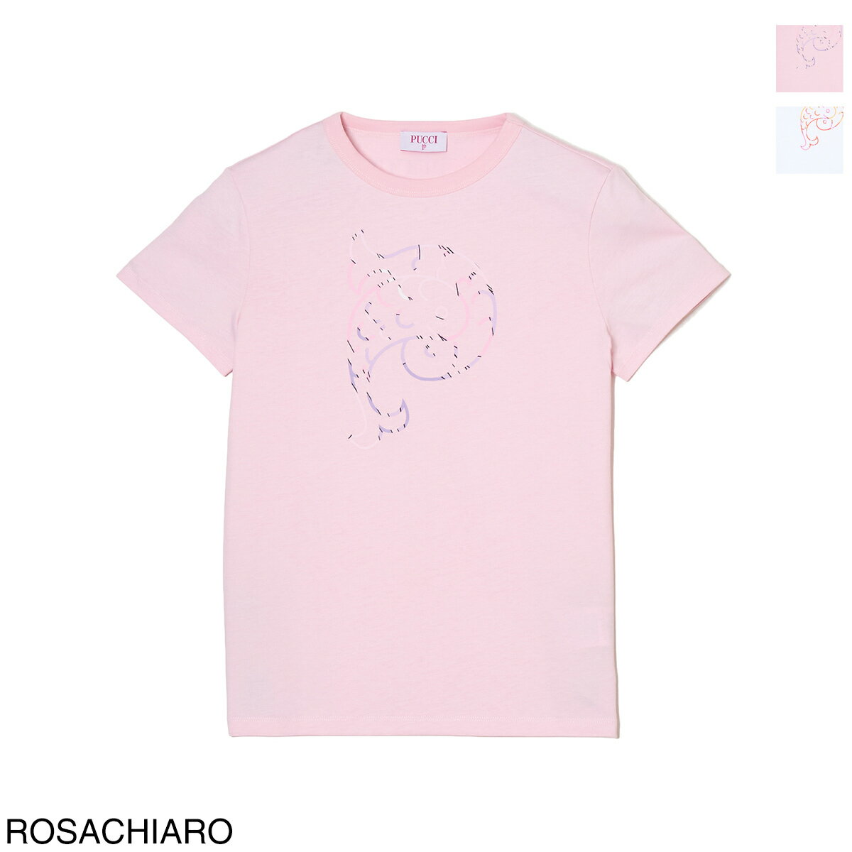 Rakuten - プッチ PUCCI クルーネックTシャツ KIDS キッズ ガールズ レディース py8b21 z3672 51e ロゴ スタッズ カラー2色【返品送料無料】[2026SS]