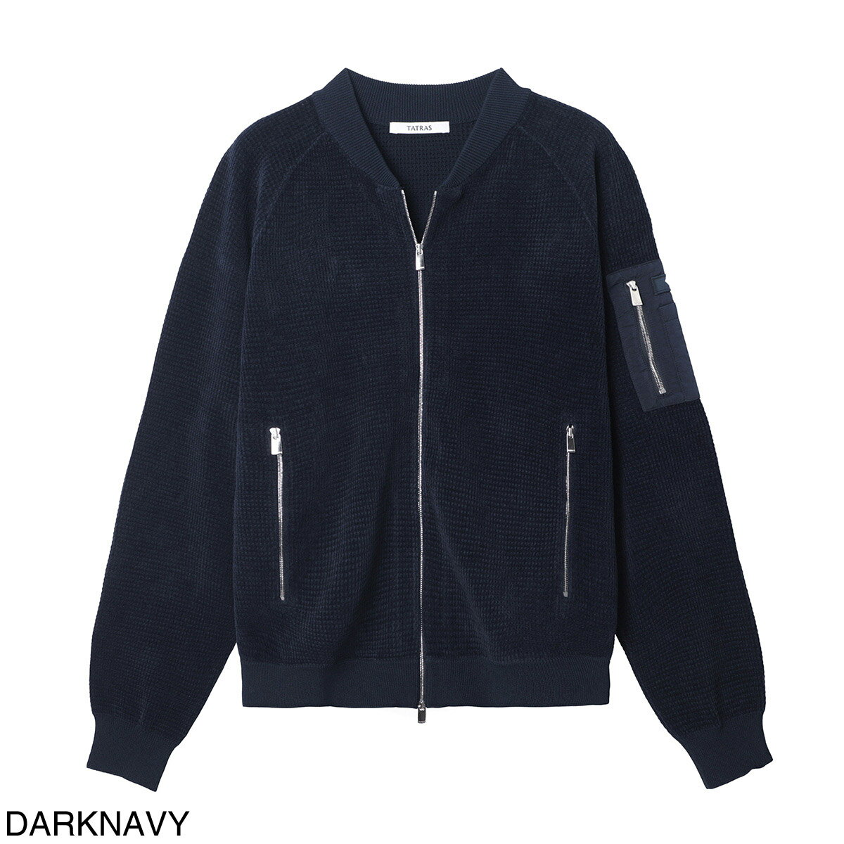 タトラス TATRAS ジップアップ ニットブルゾン MA-1 メンズ gavrio mckz0344053588 014 dnavy GAVRIO ガブリオ【返品送料無料】