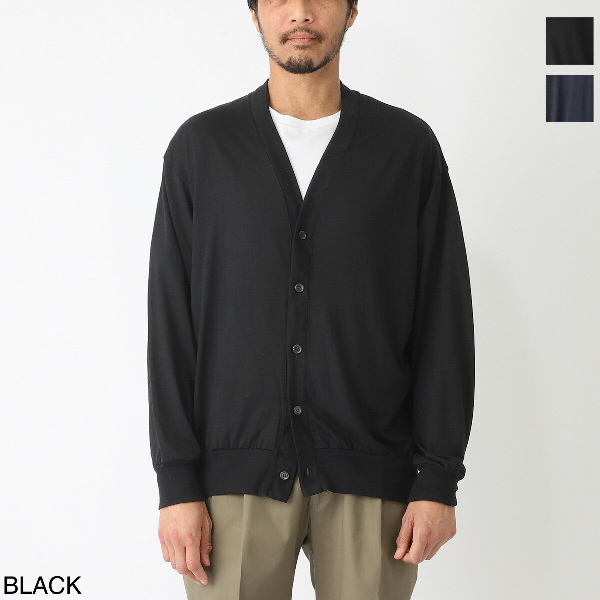 リフィル LIFiLL カーディガン メンズ lf062 07 010 black WOOLISH CARDIGAN ウーリッシュ 【国内正規品】【返品送料無料】 2