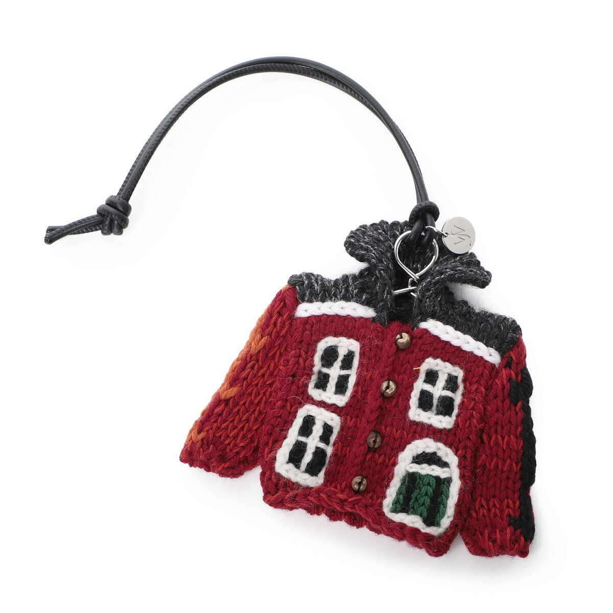 Rakuten - ジェイダブリュー アンダーソン JW ANDERSON バッグチャーム バッグチャームモチーフ レッド メンズ KNITTED HOUSE CARDIGAN CHARM【返品送料無料】[2026SS]