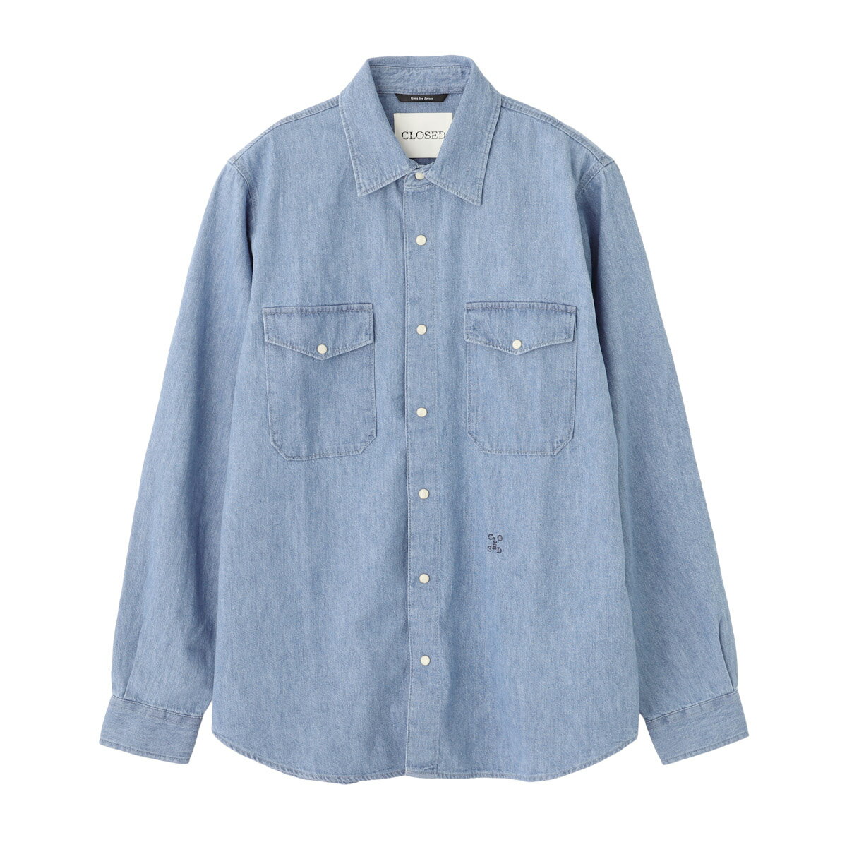 乐天商城 - クローズド CLOSED デニムシャツ ブルー メンズ Army shirt【返品送料無料】[2026SS]