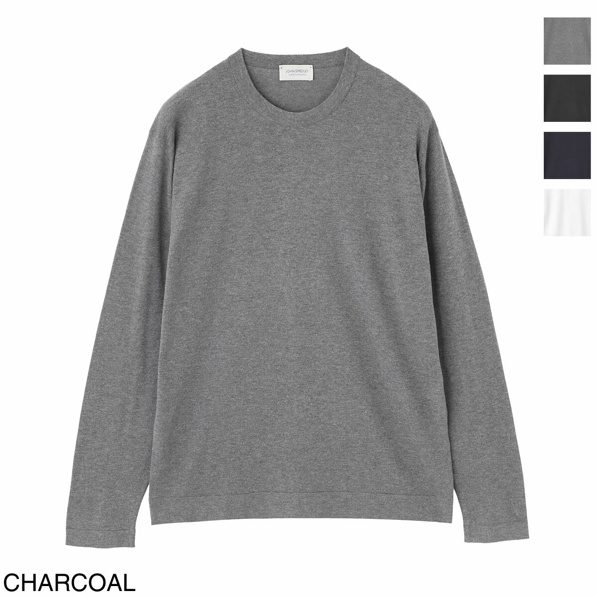 ジョンスメドレー JOHN SMEDLEY クルーネック ニット メンズ WEATHERBY シーアイランドコットン 30ゲージ STANDARD FIT
