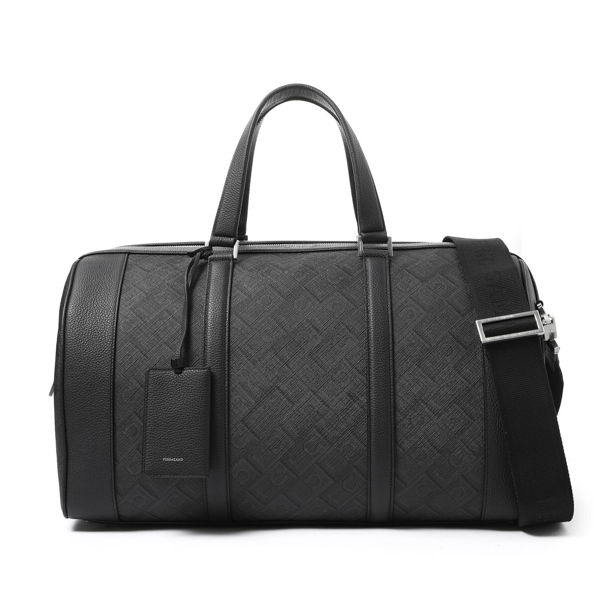 フェラガモ FERRAGAMO ボストンバッグ ダッフルバッグ トラベルバッグ ブラック メンズ ALL OVER ガンチーニ モノグラム【返品送料無料】[2026AW] mb-10272924 モダンブルー楽天市場店 サンプル画像2