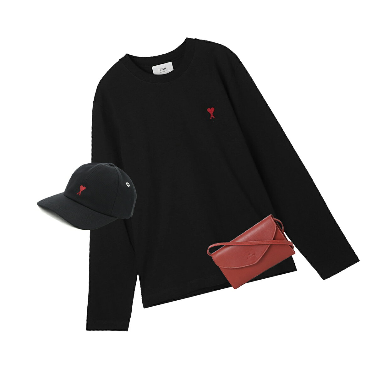 アミ パリス AMI PARIS プレミアムセット【61,800円相当】 マルチカラー レディース ami set 11【返品交換不可】