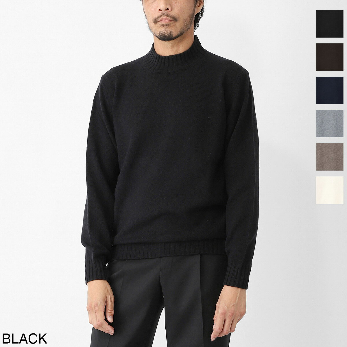 フィリッポ デ ローレンティス FILIPPO DE LAURENTIIS モックネック ニット メンズ 大きいサイズあり lu3ml wc7r 990 MOCKNECK SWEATER LS CASHMERINO【返品送料無料】[2026AW]