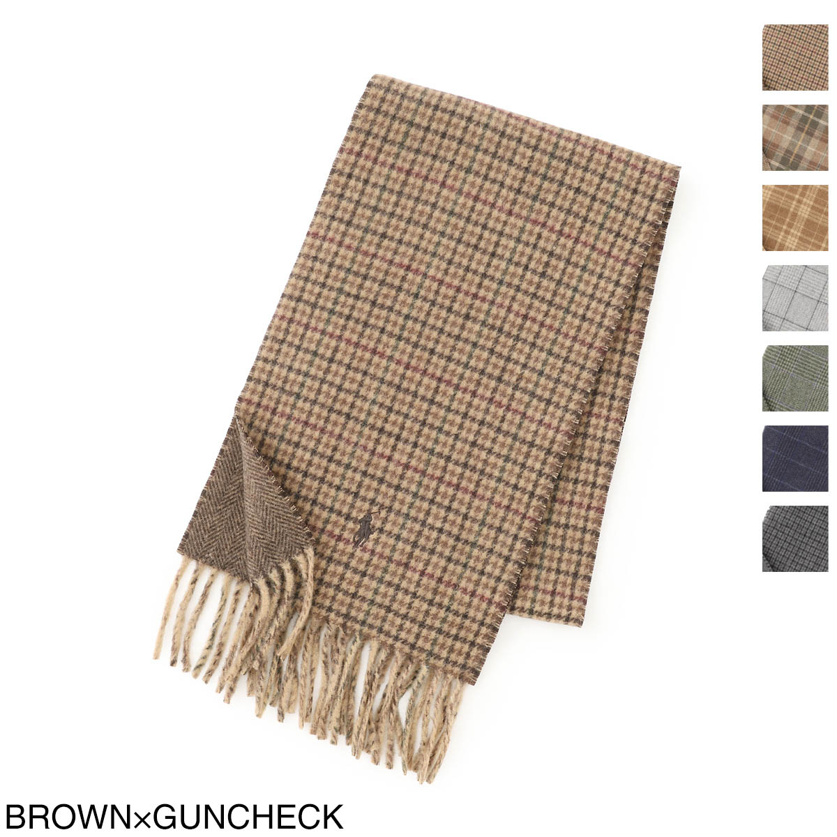 ポロラルフローレン POLO RALPH LAUREN マフラー メンズ pc0945 201 REVERSIBLE MENSWEAR SCARF リバーシブル【返品送料無料】[2026AW]