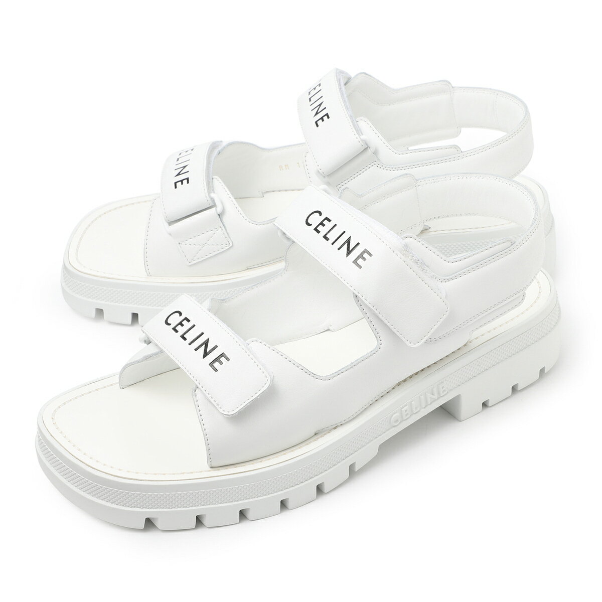 【訳あり】【アウトレット】セリーヌ CELINE サンダル ホワイト メンズ 34675 3338c 01op CELINE LEO【返品交換不可】のサムネイル