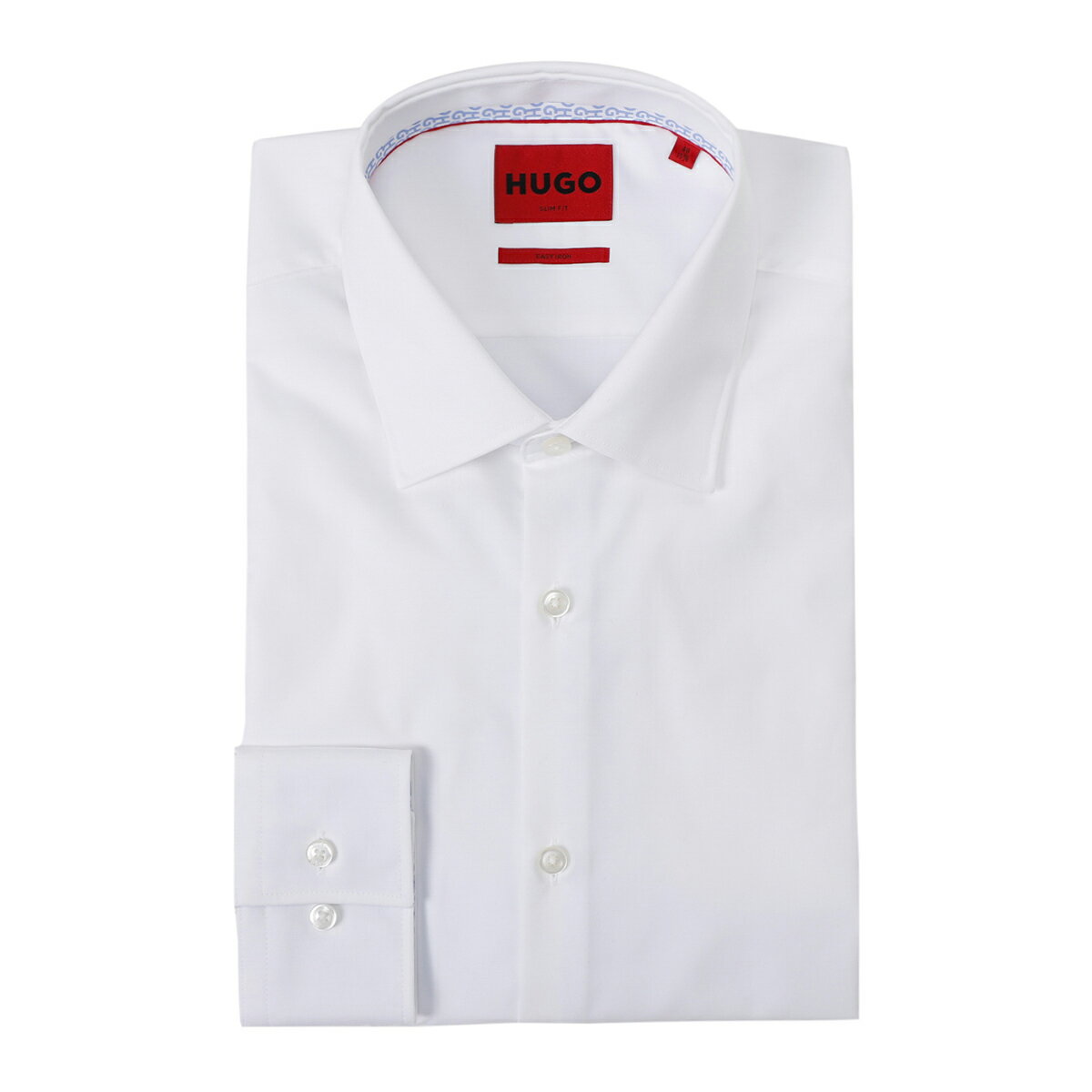 【訳あり】【アウトレット】ヒューゴヒューゴボス HUGO HUGOBOSS 長袖シャツ ホワイト メンズ koey 10181991 KOEY SLIM FIT SHIRT IN EASY IRON COTTON POPLIN【返品交換不可】