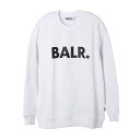 y1~ψzyAEgbgzyXg1_zy󂠂z{[[ BALR. XEFbg zCg brand crewneck sweater white black BRAND CREW NECK SWEATER 10003Ayԕisz