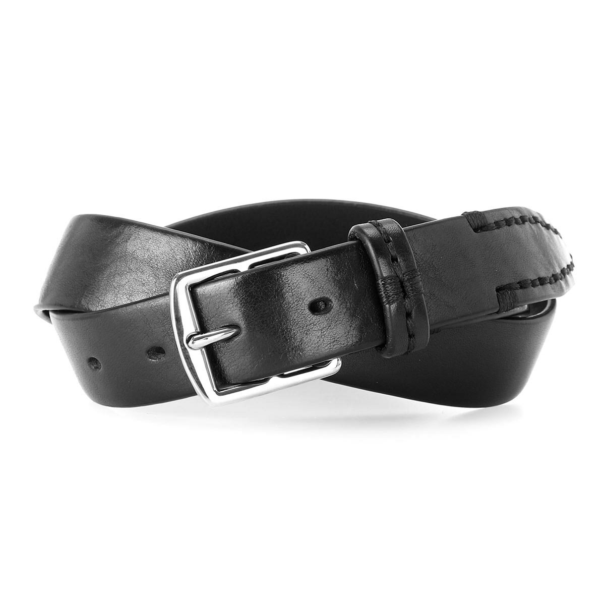 【訳あり】【アウトレット】ジェイ&エム デヴィッドソン J&M DAVIDSON ベルト ブラック メンズ bhns 0st br30 999s HARNESS BUCKLE /END STITCH 30MM【返品交換不可】