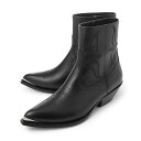 【アウトレット】【ラスト1点】【訳あり】セリーヌ CELINE ジップドブーツ ブラック メンズ 35935 4505c 38no LEON ZIPPED BO...