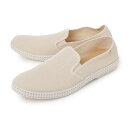 【訳あり】【アウトレット】リヴィエラ Rivieras スリッポン ベージュ メンズ 1002 beige CLASSIC TOILE【返品交換不可】