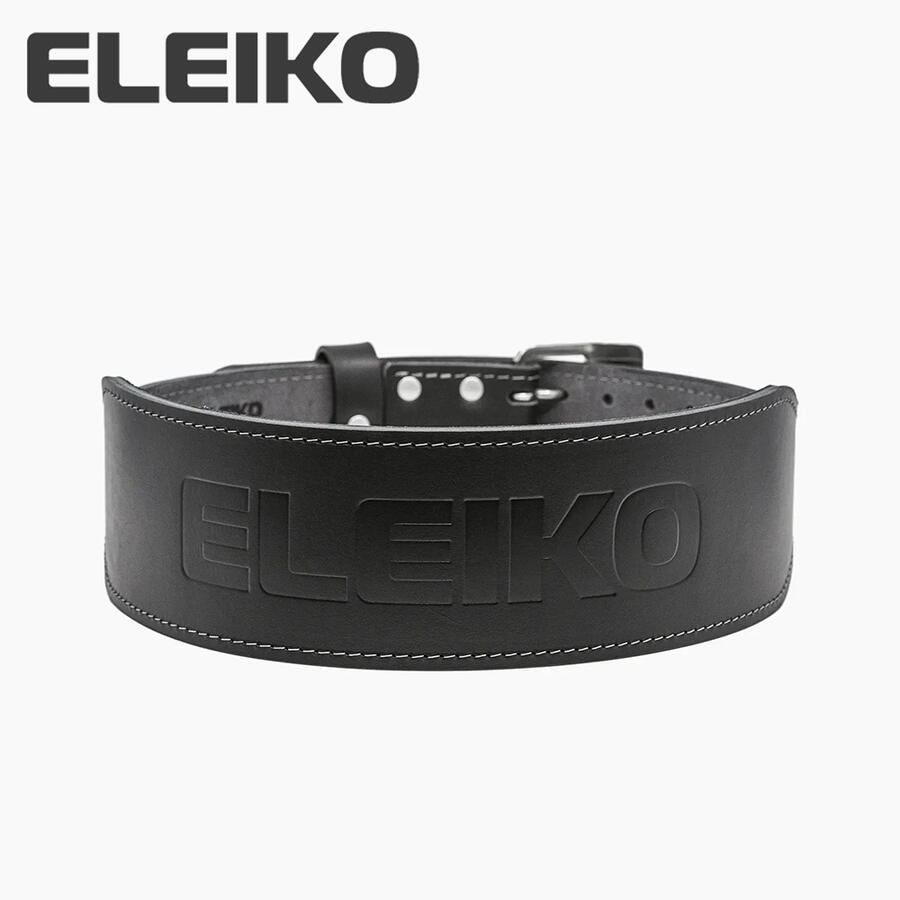 ELEIKO（エレイコ）ウェイトリフティングレザーベルト ブラック