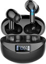 【業界新作登場 Bluetooth イヤホン&LEDディスプレイ残量表示】ワイヤレスイヤホン Ennice Bluetooth5.1+EDR搭載 Type‐C急速充電 ブルートゥース イヤホン 36時間再生 AAC/SBC対応 Hi-Fi高音質 自動ペア(2)