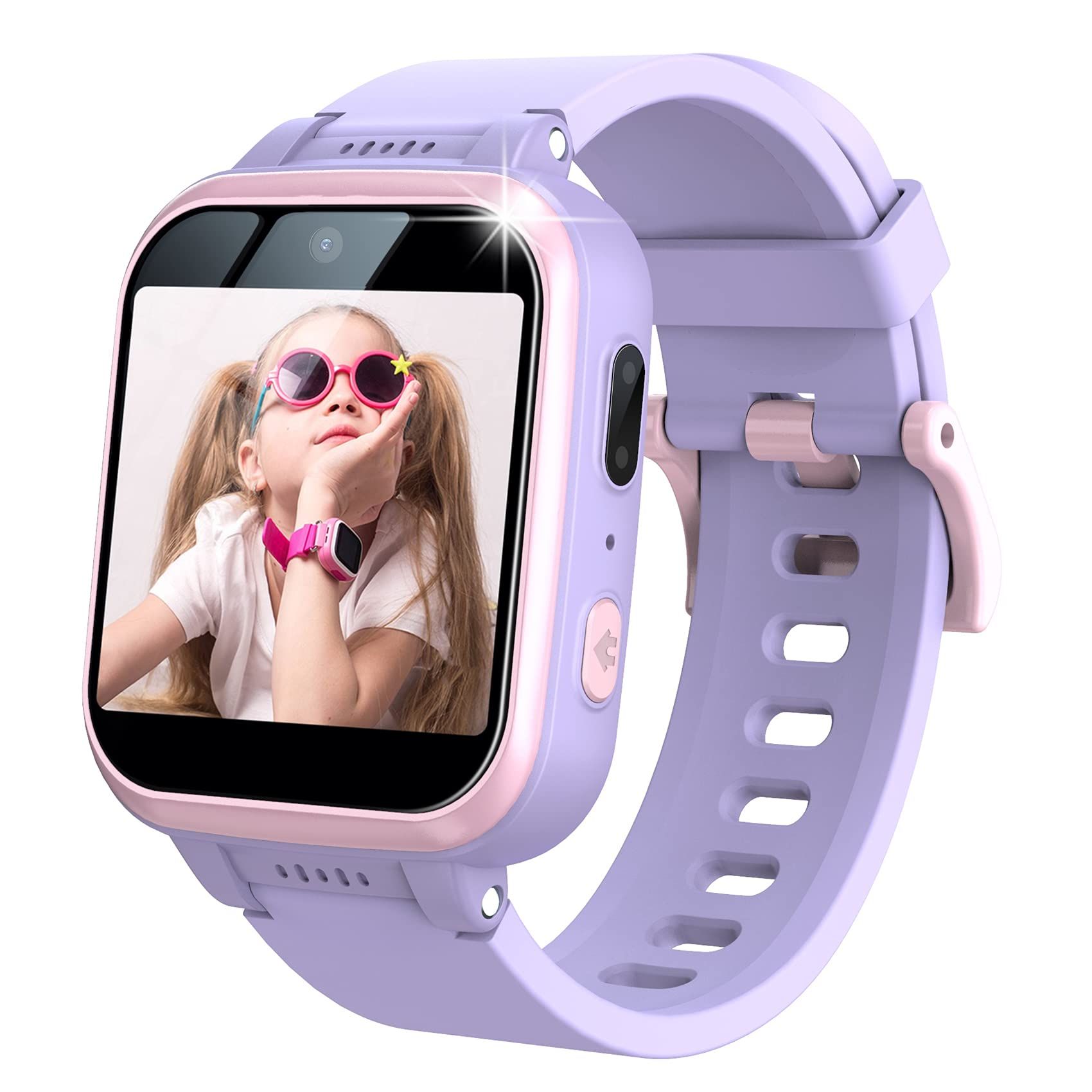 子供用スマートウォッチ子供版多機能腕時計，写真を撮って、ビデオを撮って、録音、歩数計、音楽プレーヤー、小さいゲーム、目覚まし時計、カウントダウン、懐中電灯，機能が簡潔で、操作が便利です，絶妙なパッケージング，子供の贈り物(2)