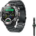 スマートウォッチ【革新モデル-450mAh大容量バッテリー】Bluetooth5.2通話機能付き smart watch 1.39インチ大画面 300以上文字盤自由設定 歩数計 アラーム 遠隔カメラ 天気予報 輝度調整 IP68防水 プレゼントギフト