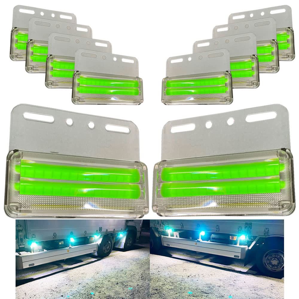 とってもまばゆいダウンライト搭載！ マーカーランプ 24V COBチップ 面発光 明るい サイドマーカー ト..