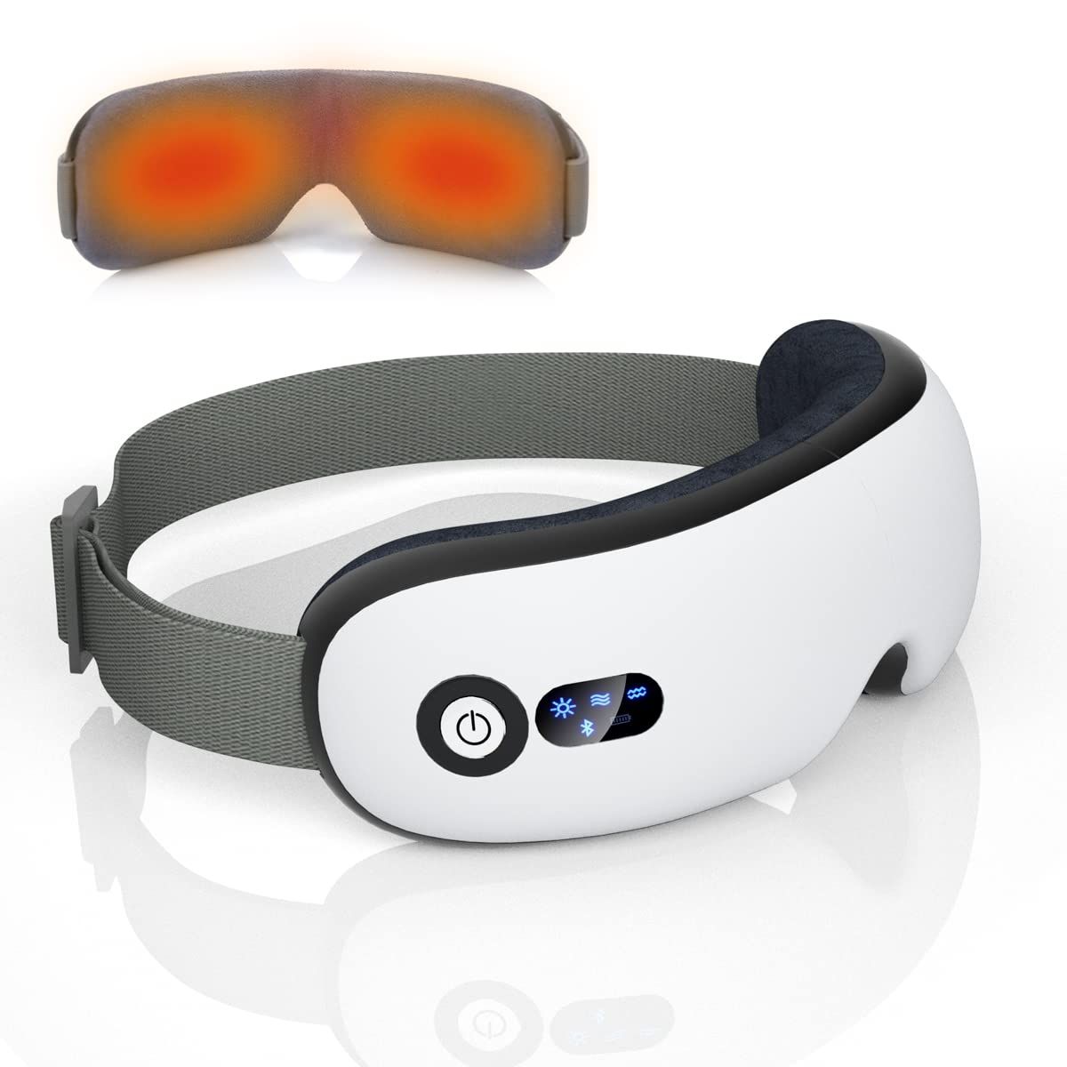 アイウォーマー 目元ケア 新型グラフェン加熱 軽量 多周波振動 4Dエアバッグ ホットケア アイマスク USB充電式 Bluetooth音楽 4つのモード 自動オフタイマー 母の日ギフト 誕生日プレゼント女性 友達 御祝ギフト