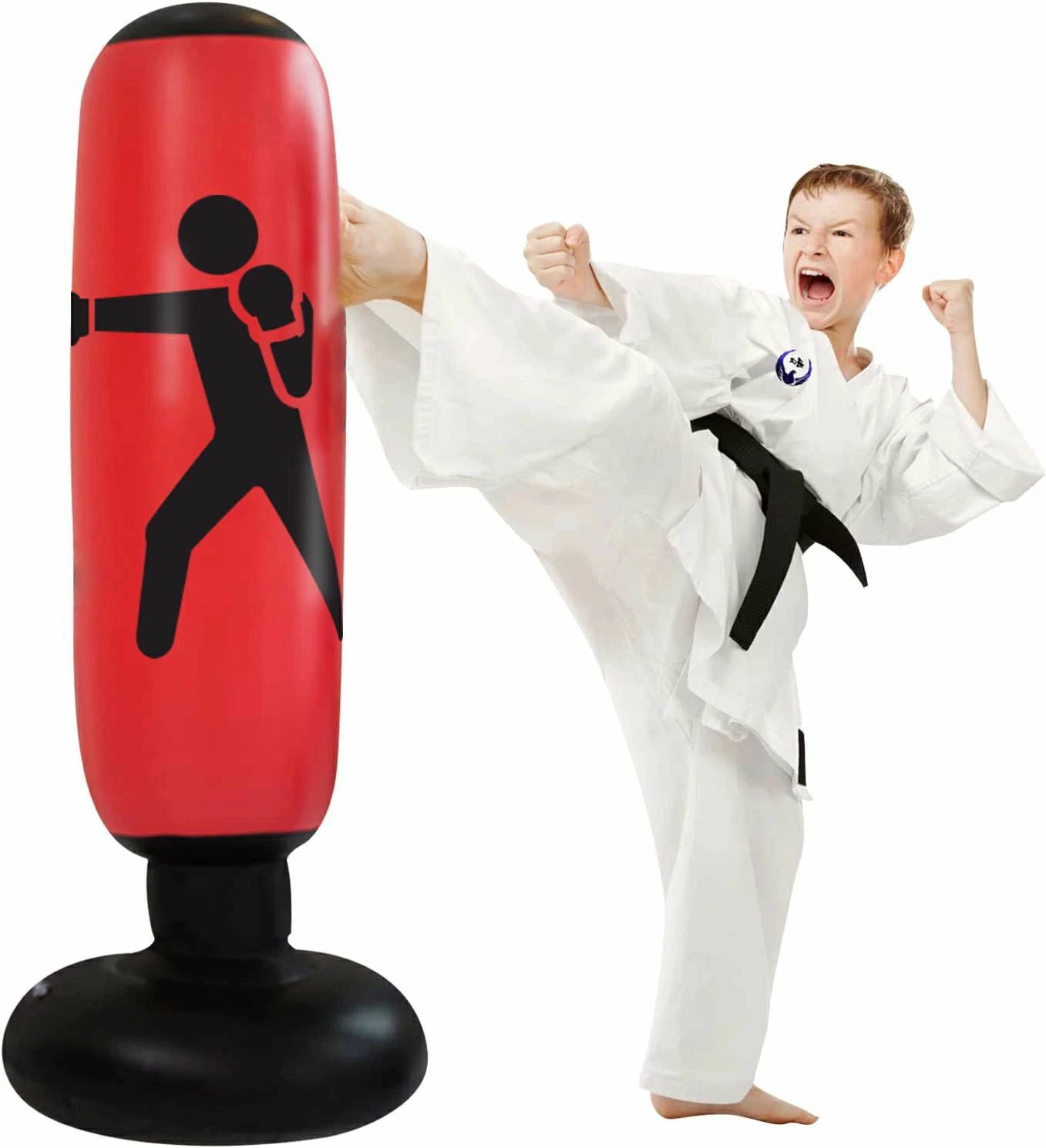 サンドバッグ自宅用 子供大人用 パンチバッグ ボクシングPVC素材 耐久性 耐衝撃性 スタンディングバッグ ストレス解消 気分転換 発散 運動不足 解消 格闘 キックボクシングトレーニング 器具室内 武術 格闘技 空手 家庭用 スタンディング バッグ プ