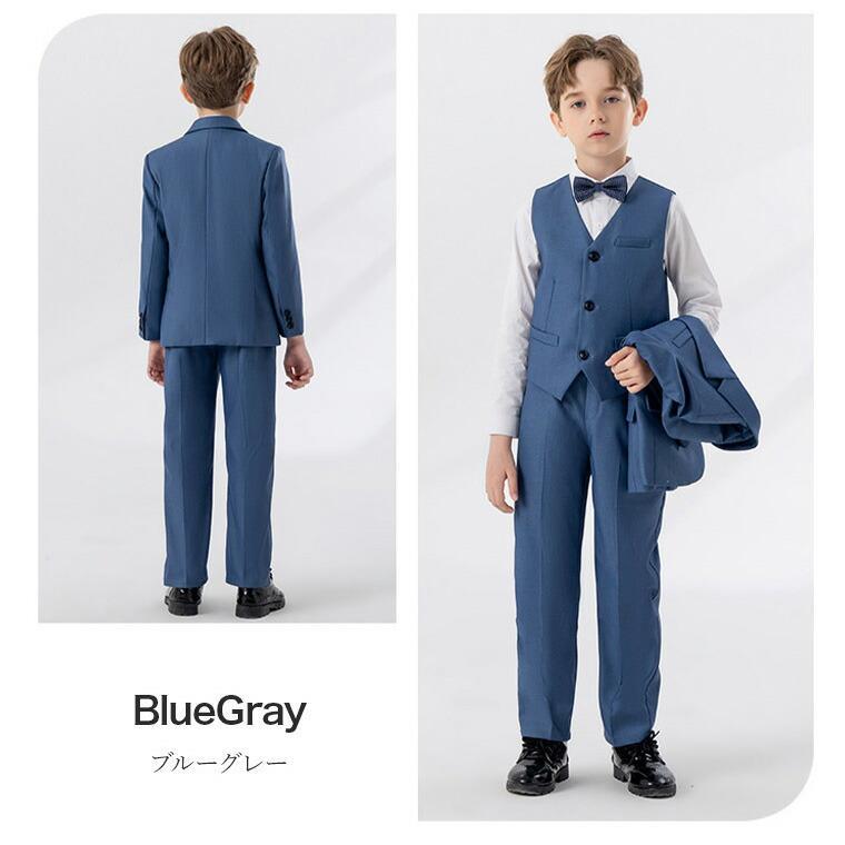 男の子 フォーマル スーツ 子供服 スーツセット 90 100 110 120 140 3歳 5歳 7歳 ...
