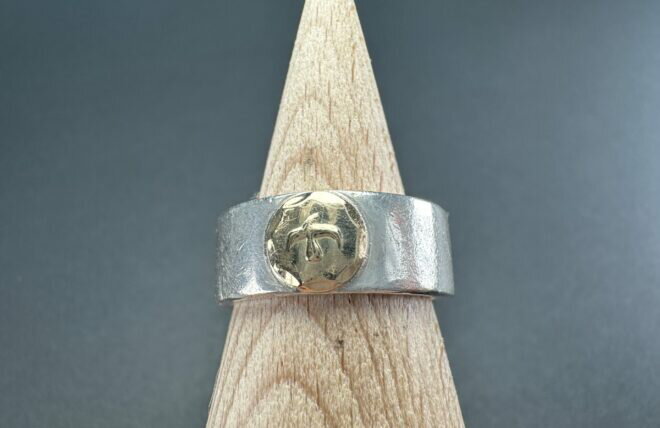 ゴローズ goro's 美品 平打ちリング (19号)