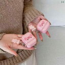 AirPods 4用 ピンクの ブタ 保護 カバー 1 / 2世代 Apple ワイヤレス Bluetooth ヘッド セット シェル レザー AirPods第...