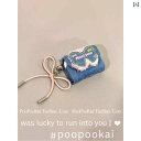 PooPooKai 刺繍入り リボン デニム シンプル イン スタイル Apple Airpods 保護 カバー 2 / 3 4世代 ワイヤレス Bluetoo...