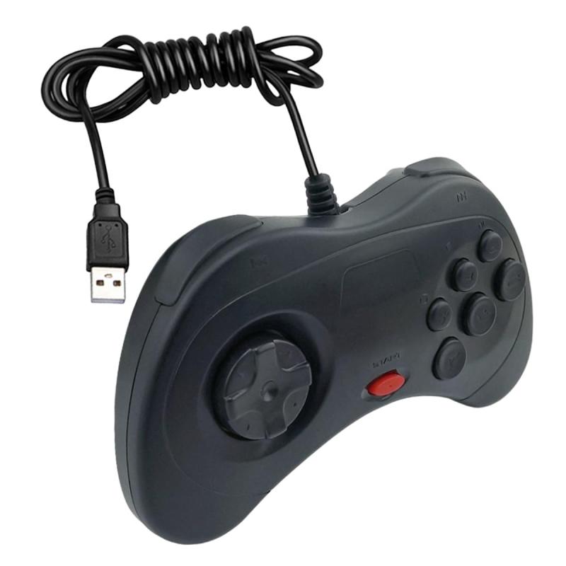 K&SGAMER セガ サターン型 ゲームパッド USB コントローラー Steam PC 対応