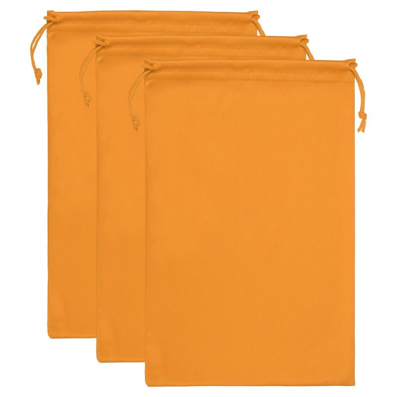  スキーゴーグルバッグ 3個 柔らかいマイクロファイバー スノーゴーグル保護収納ケース 袖巾着ポーチ カメラレンズ サングラス 眼鏡用 オレンジ