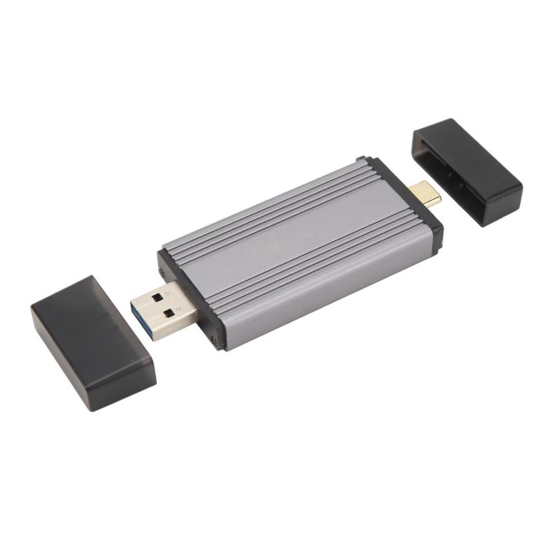 アルミニウム M.2 SSD NVMe SSD エンクロージャ アダプタ、10Gbps 2TB USB3.2 Gen2 + Type C デュアル コネクタ外付けハードドライブ ケース M.2 NVMe 2230 2242 SSD 用