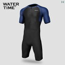 水着 夏 プール 海 かっこいい 筋肉 トレーニング 温泉 川 WaterTime 水着 メンズ 全身 ワンピース 日焼け防止 恥ずかしさ 防止 速乾 ボクサ...
