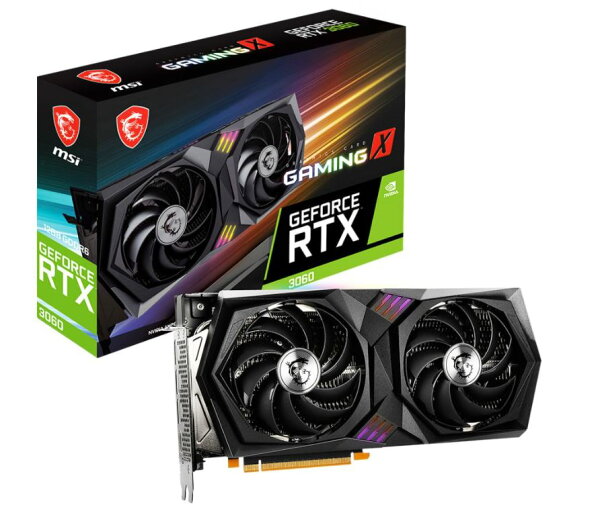 MSIGeForceRTX3060GAMINGX12Gグラフィックボードデュアルファンクーラー「TWINFROZR8」(品番:G