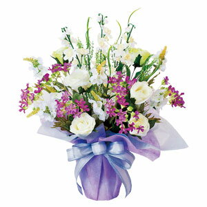 枯れない仏花 造花 【送料無料】 【光触媒加工 仏花アートフラワー 清流 66861】 [仏間にはもちろんインテリアや法事の贈り物にも]