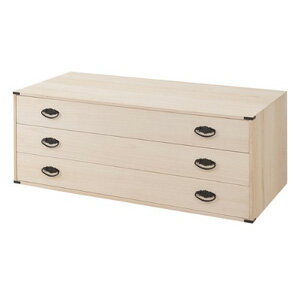 \ページ限定・マジッククロス付/ 桐タンス国産【桐上置き用3段チェスト高さ40.5cmHI-0064】着物日本製【送料無料】【smtb-s】