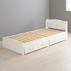 組立簡単 クラシカル シングルベッド 引き出し付き MB-5198SHS