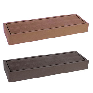 人工木ウッドデッキ ステップ単品 【人工木ウッドデッキ ecofeel エコフィール ステップ PWDE-STP90】 ..