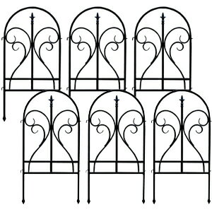 ガーデニングフェンス アイアン 【送料無料】【イージーフェンス フィニアル 6枚組 IPN-7029F-6P】 間..