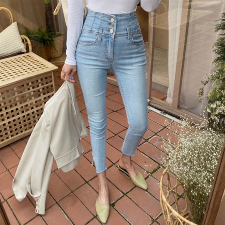 ハイウエストスキニージーンズ b35