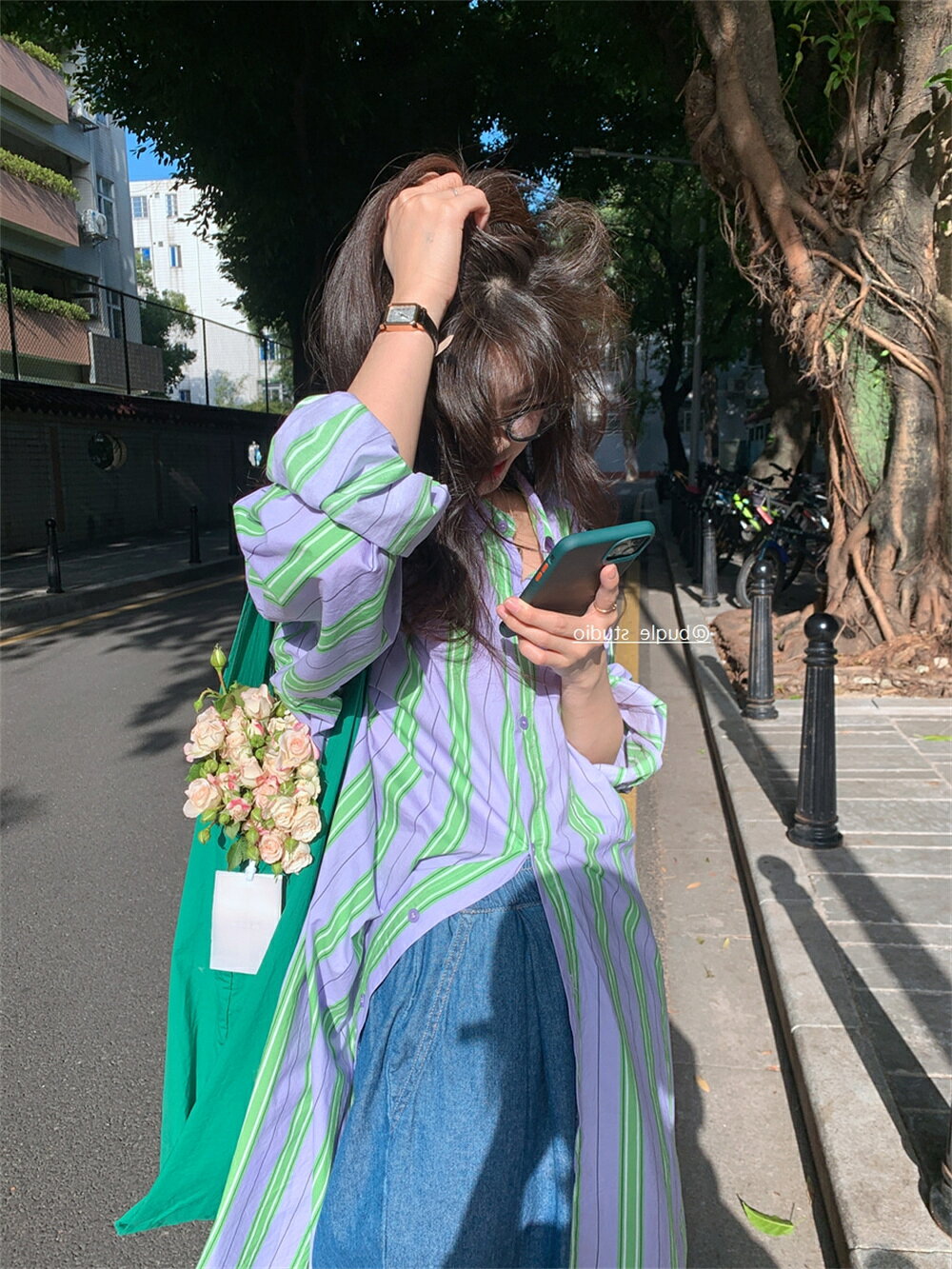Rakuten - オーバーサイズストライプシャツ シャツワンピース ロングシャツ シャツ ブラウス トップス カーディガン アウター レディース カジュアルコーデ おしゃれ デイリー お出かけ レディース 10代 20代 30代 40代 C608