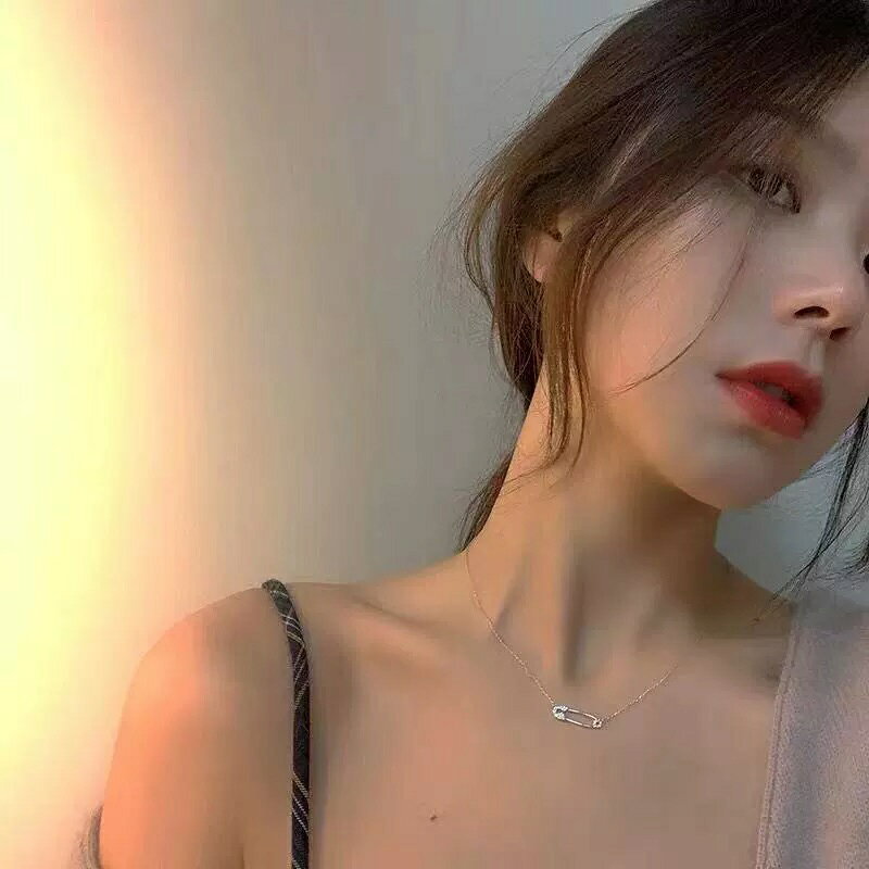 安全ピンネックレス 安全ピン ネックレス アクセサリー ペンダント necklace オシャレ 韓国 a3048の商品画像 2